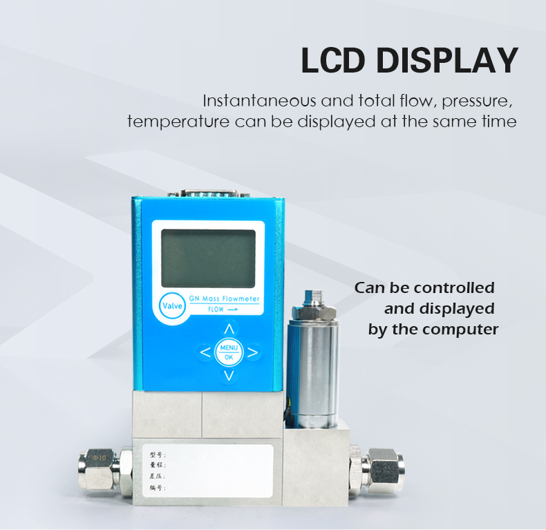 Instantaneous and total flow, pressure,  temperature can be displayed at the same time