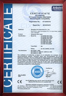 CE for Ultrasonic flow meter
performance of products