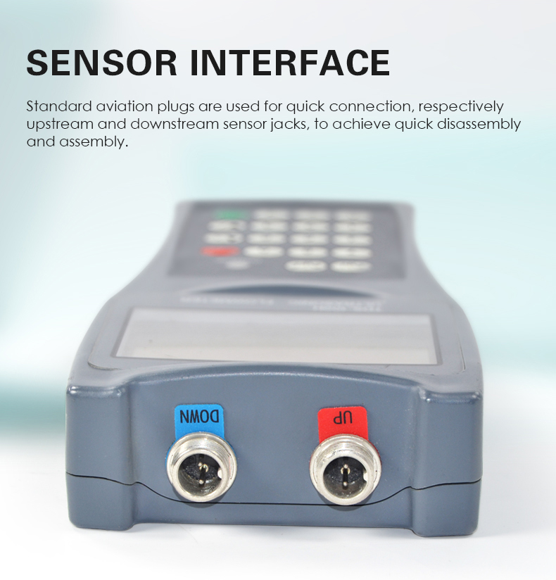 Standard aviation plugs are used for quick connection, respectively  upstream and downstream sensor jacks, to achieve quick disassembly  and assembly.